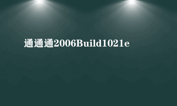 通通通2006Build1021e