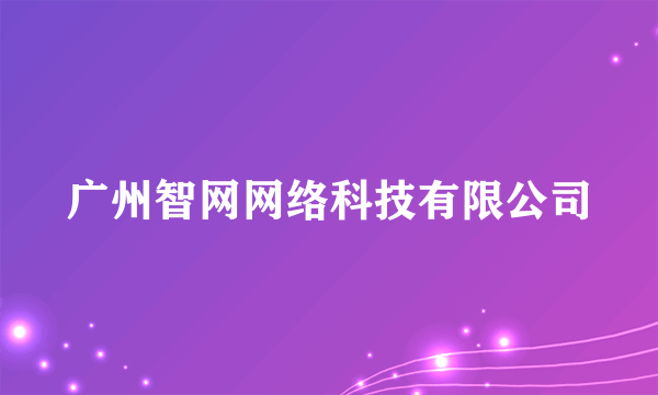 广州智网网络科技有限公司