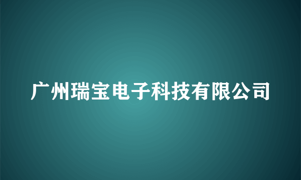 广州瑞宝电子科技有限公司