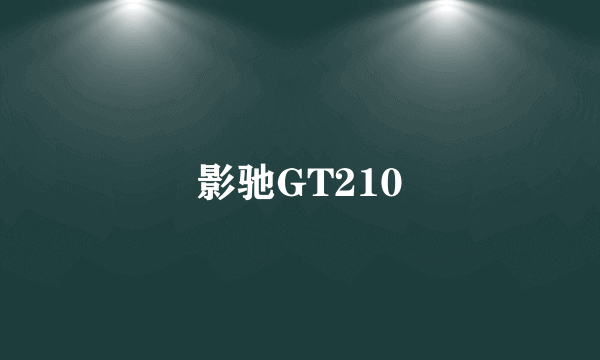 影驰GT210