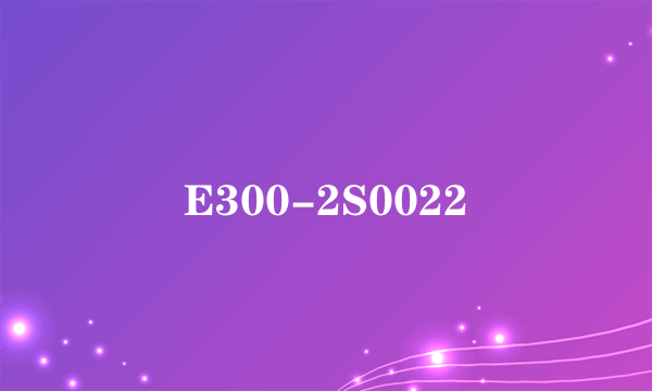 E300-2S0022