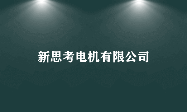 新思考电机有限公司