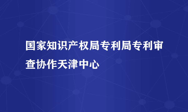 国家知识产权局专利局专利审查协作天津中心