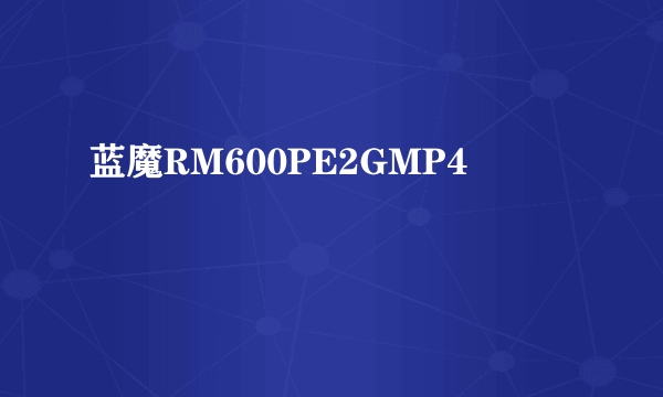 蓝魔RM600PE2GMP4