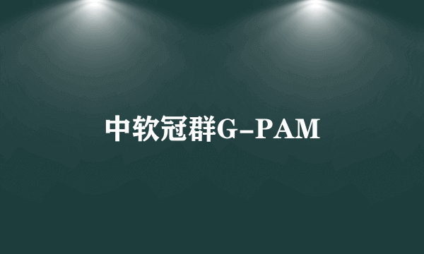 中软冠群G-PAM