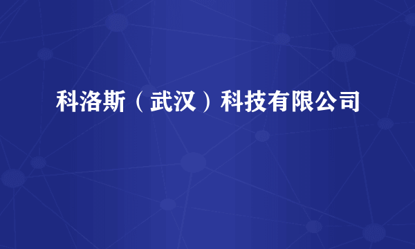 科洛斯（武汉）科技有限公司