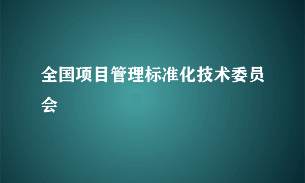 全国项目管理标准化技术委员会