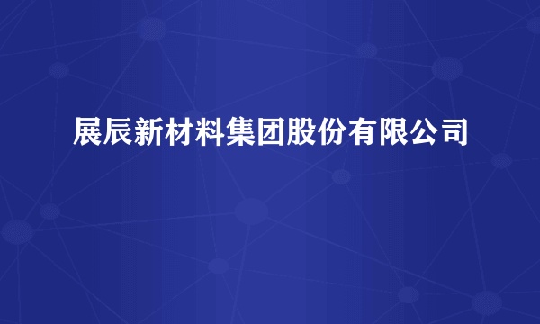 展辰新材料集团股份有限公司