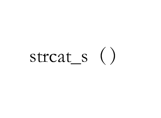 strcat_s