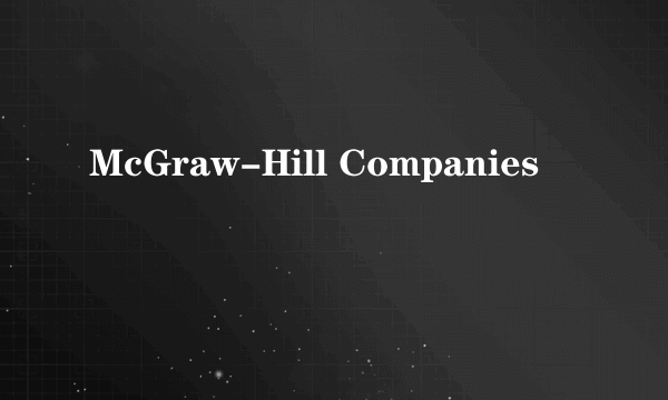 McGraw-Hill Companies