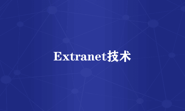 Extranet技术