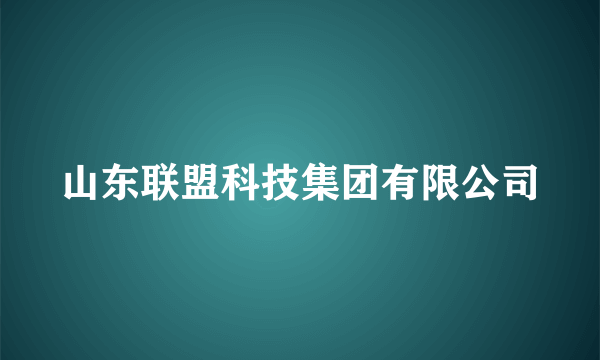 山东联盟科技集团有限公司