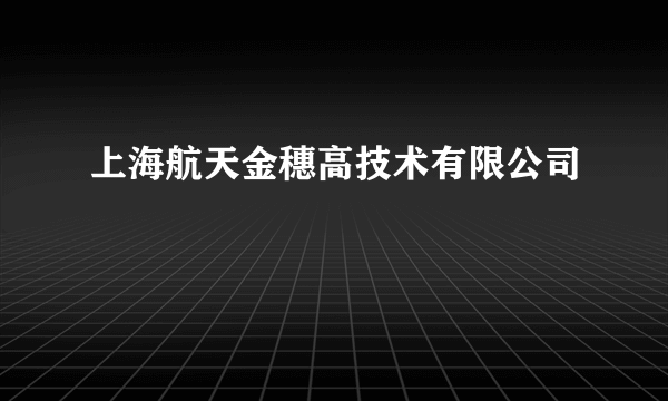 上海航天金穗高技术有限公司