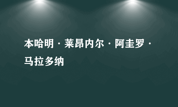 本哈明·莱昂内尔·阿圭罗·马拉多纳