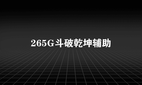 265G斗破乾坤辅助