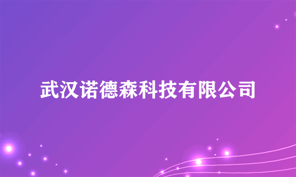 武汉诺德森科技有限公司