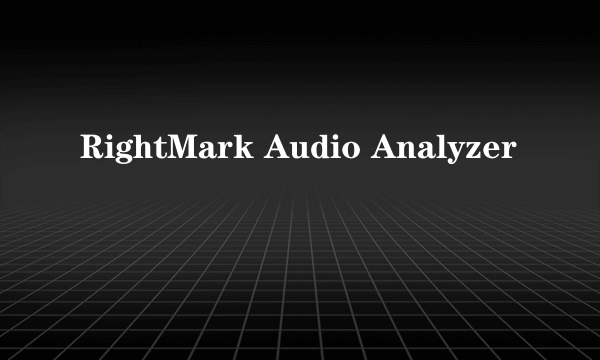 RightMark Audio Analyzer