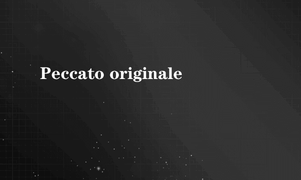 Peccato originale