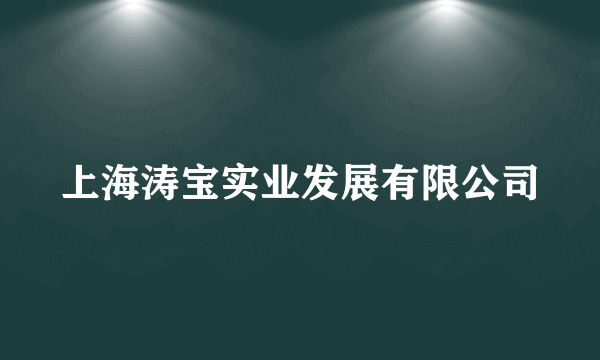 上海涛宝实业发展有限公司