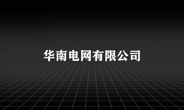 华南电网有限公司