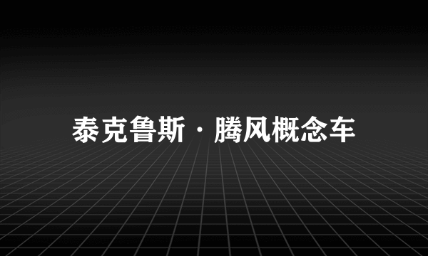 泰克鲁斯·腾风概念车