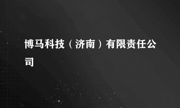 博马科技（济南）有限责任公司