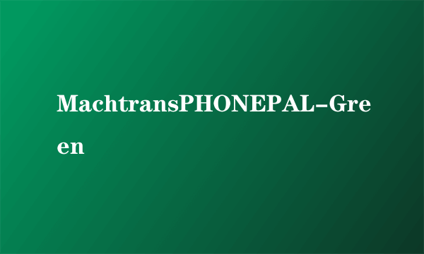 MachtransPHONEPAL-Green