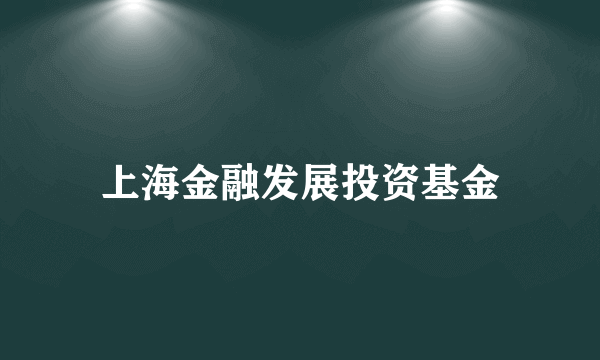 上海金融发展投资基金