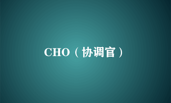 CHO（协调官）