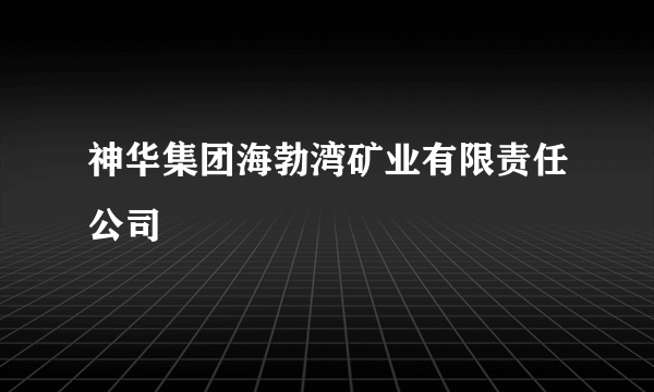 神华集团海勃湾矿业有限责任公司