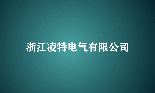 浙江凌特电气有限公司