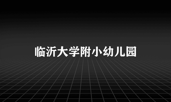 临沂大学附小幼儿园