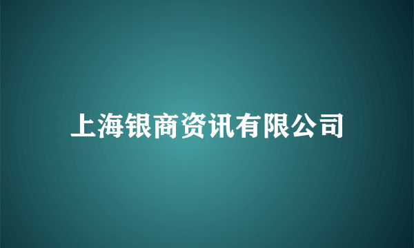 上海银商资讯有限公司