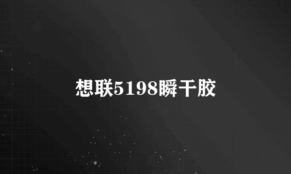 想联5198瞬干胶