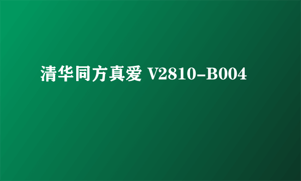 清华同方真爱 V2810-B004