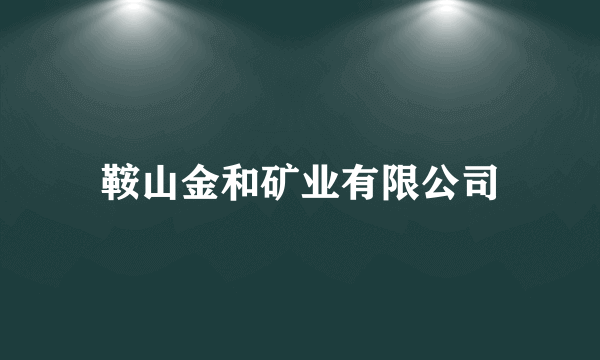 鞍山金和矿业有限公司