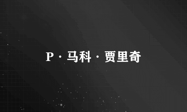 P·马科·贾里奇