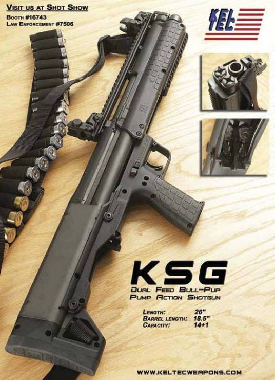 Kel-Tec KSG霰弹枪