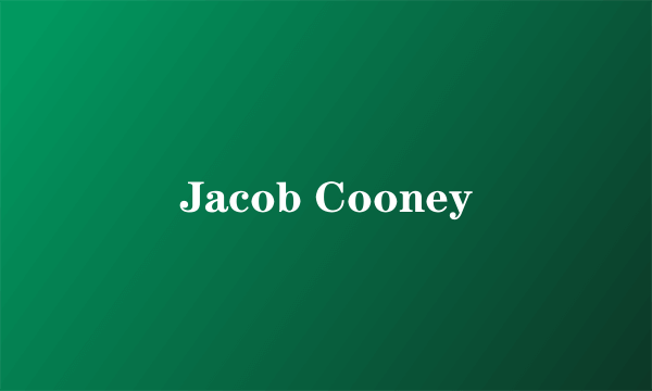 Jacob Cooney