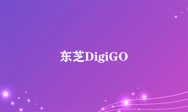 东芝DigiGO