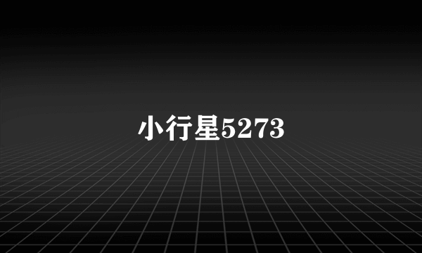 小行星5273