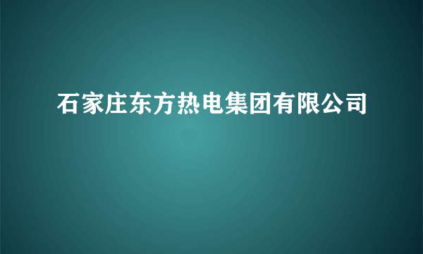 石家庄东方热电集团有限公司