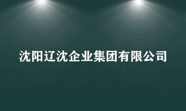 沈阳辽沈企业集团有限公司