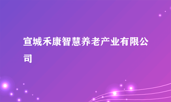 宣城禾康智慧养老产业有限公司