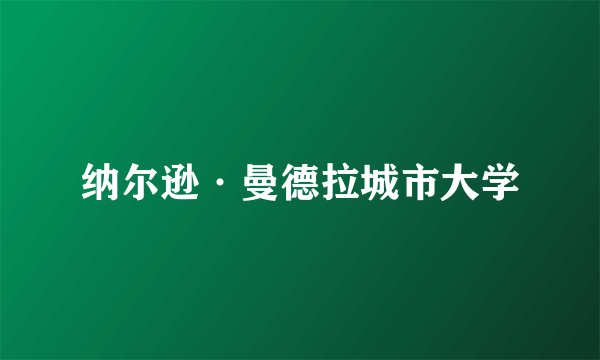 纳尔逊·曼德拉城市大学