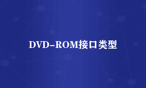 DVD-ROM接口类型