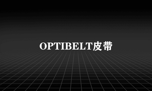 OPTIBELT皮带