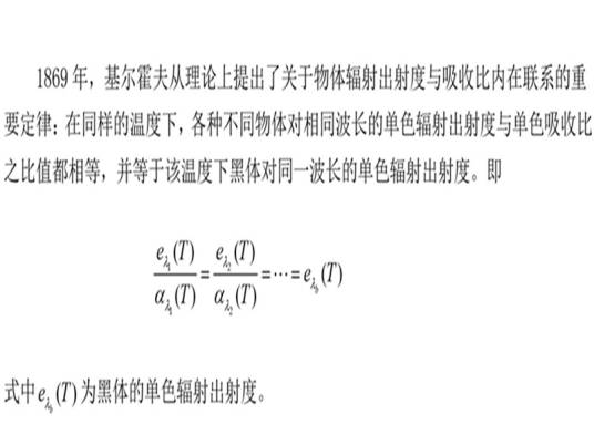 黑体辐射理论