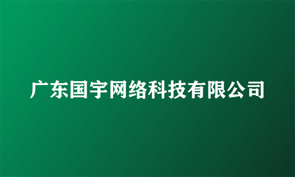 广东国宇网络科技有限公司