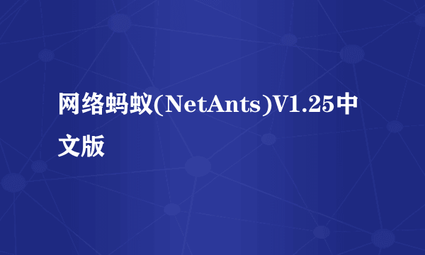 网络蚂蚁(NetAnts)V1.25中文版